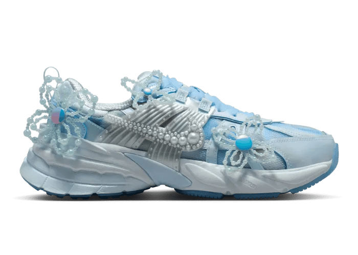Susan Fang Dresses Up Nike V2K Run in Baby Blue Lace and Beads
